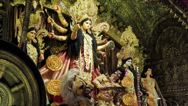 Statue of female Indian goddess